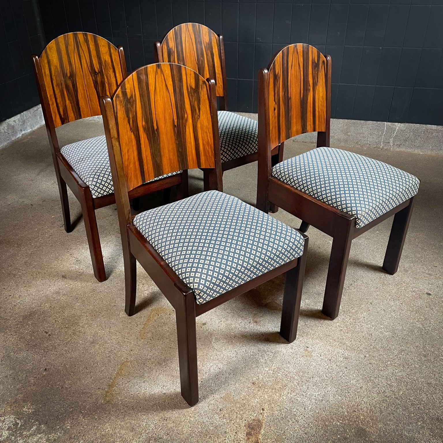 Mid Century Art Deco Stijl Eetkamerstoelen – Set Van 4 photo furniture