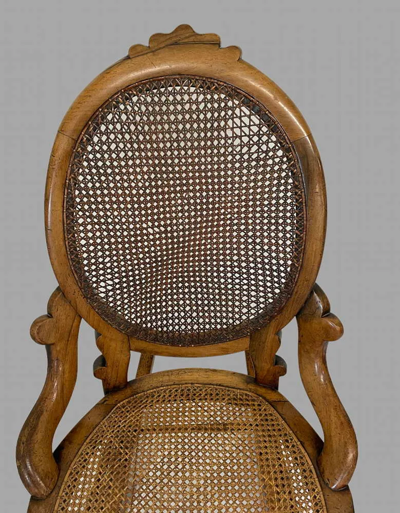 A Lovely Fruitwood Bergere  Rocking Chair photo 295.0
