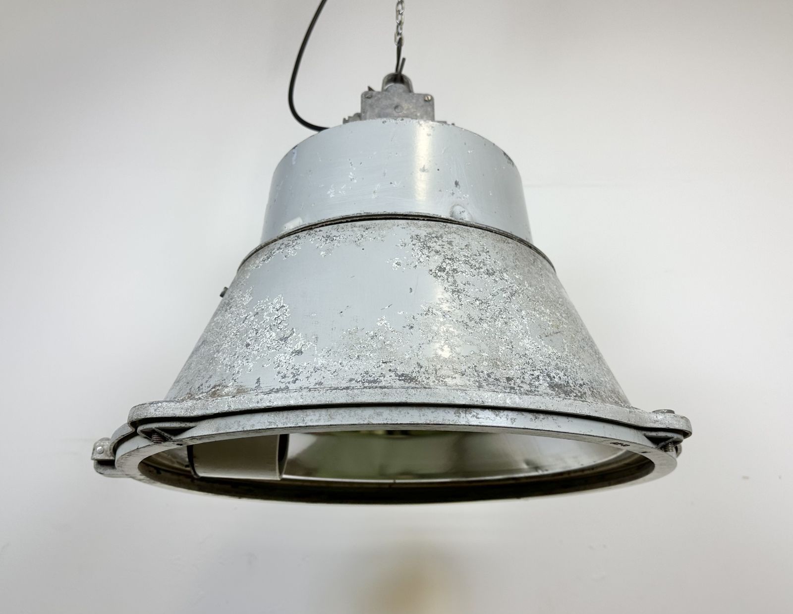 Industrial Polish Cast Aluminium Factory Pendant Lamp From Mesko, 1970s photo buy