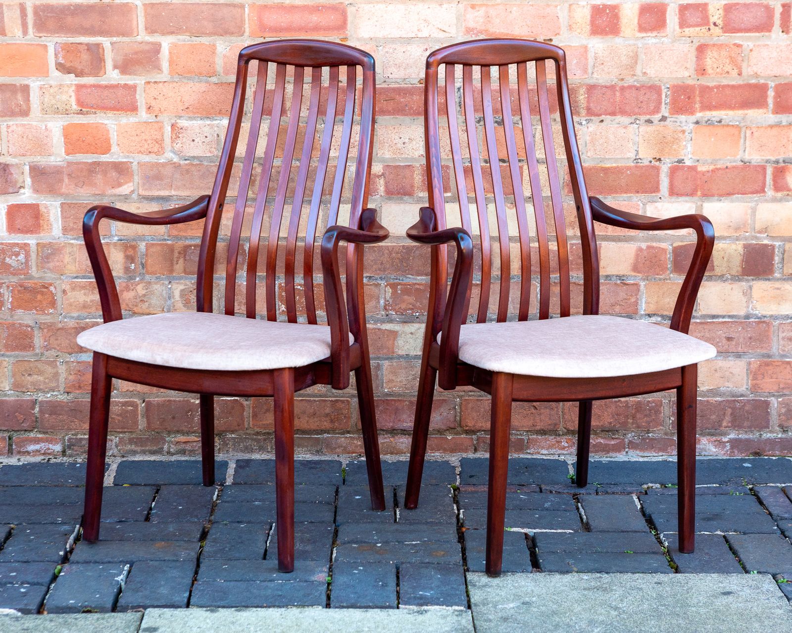 Rosewood Danish Carver Chairs Pair By Preben Schou High Back Mid Century Scandinavian Dining Chairs Mcm Scandi Japandi Danish Dining Chairs 1970s