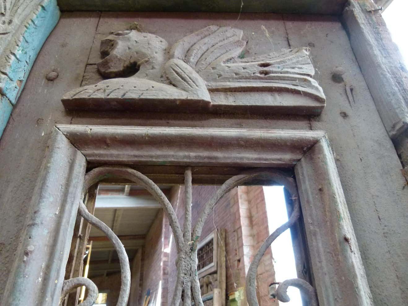 photo furniture 19th Century Wooden Double Front Door In Art Nouveau Style