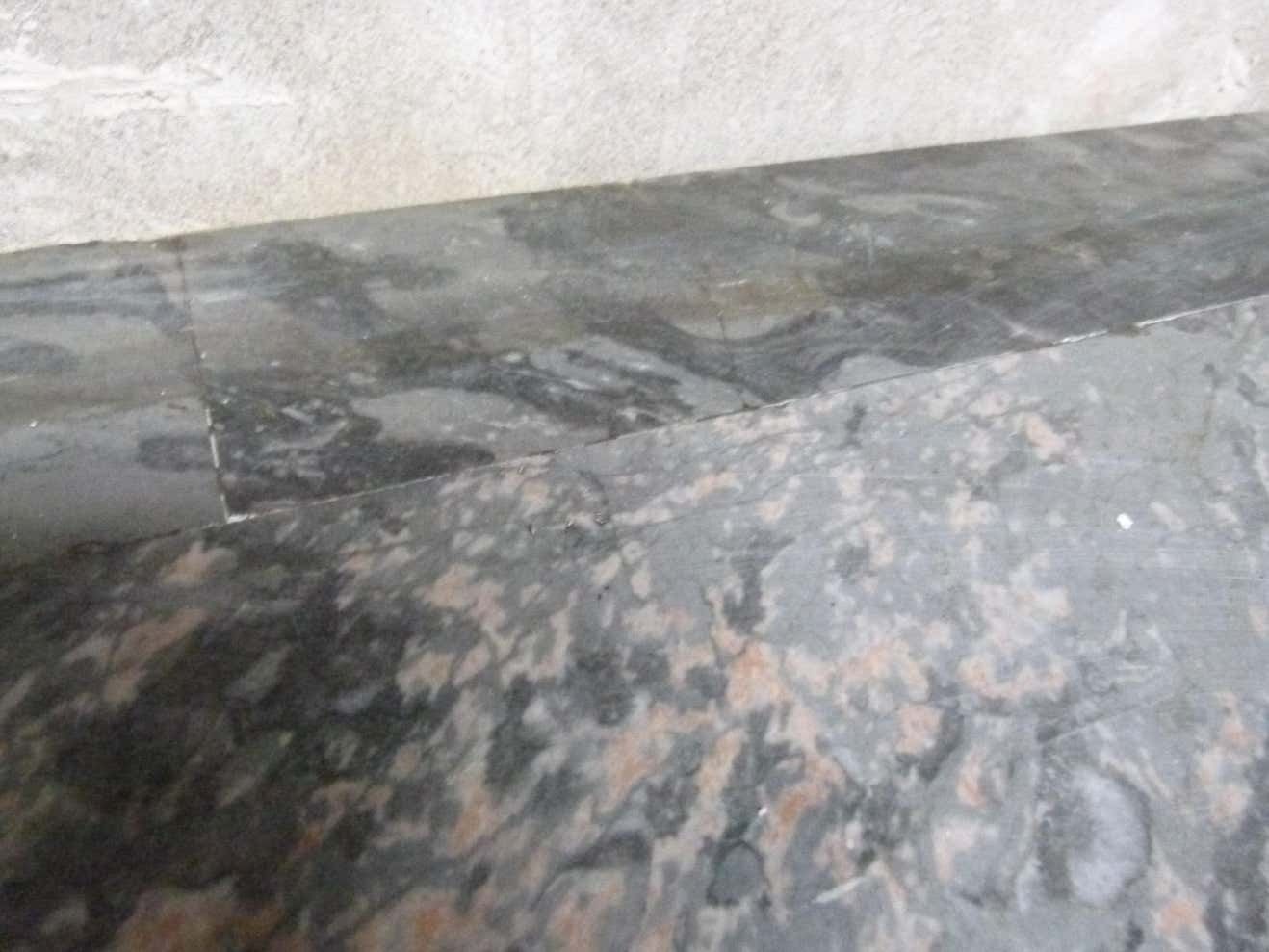 photo for sale Louis XV Style Grey Marble Fire Place Mantel