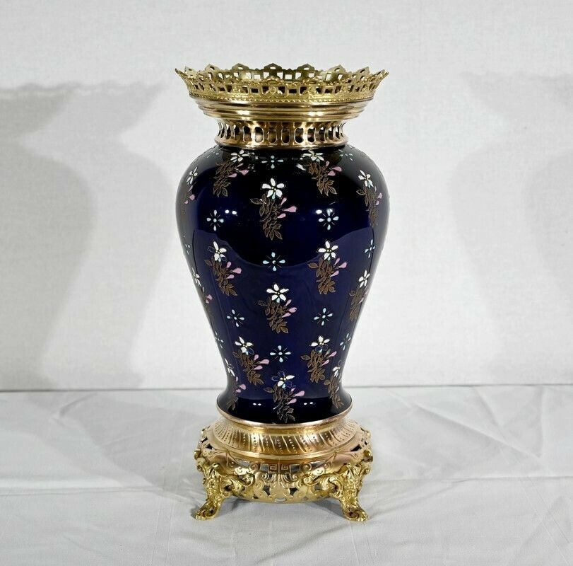 Ceramic And Gilt Bronze Vase, Manufacture Boch Frères Keramis – Late 19th Century