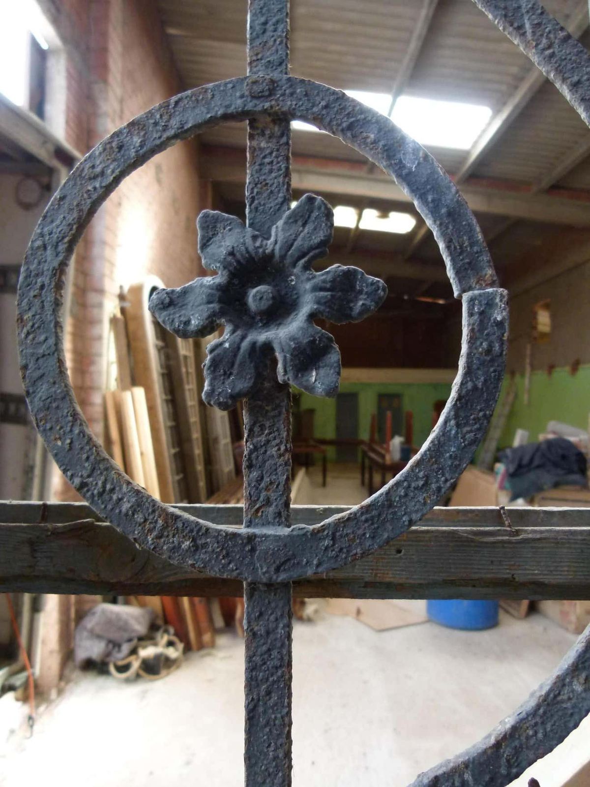 photo for sale 19th Century Wooden Double Front Door In Art Nouveau Style, Spain