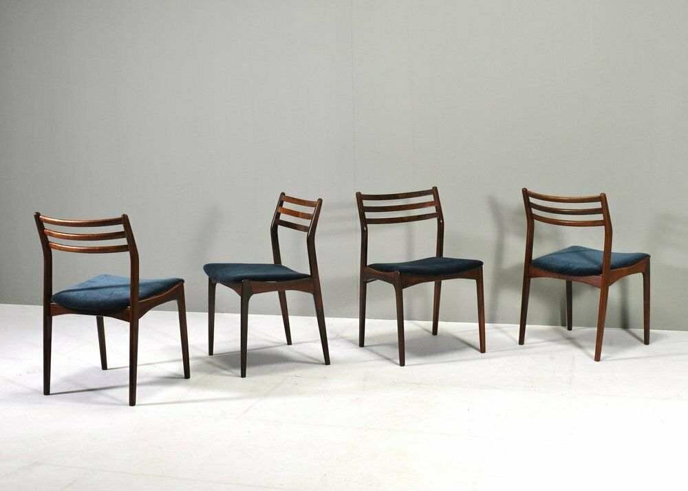 Scandinavian Danish Dining Chairs By Johannes Andersen, Denmark, 1960s, Set Of 4 photo for sale