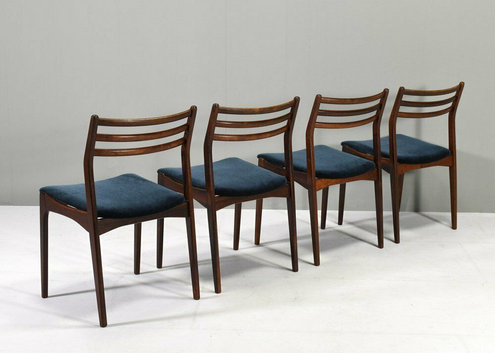 Furniture Scandinavian Danish Dining Chairs By Johannes Andersen, Denmark, 1960s, Set Of 4 photo