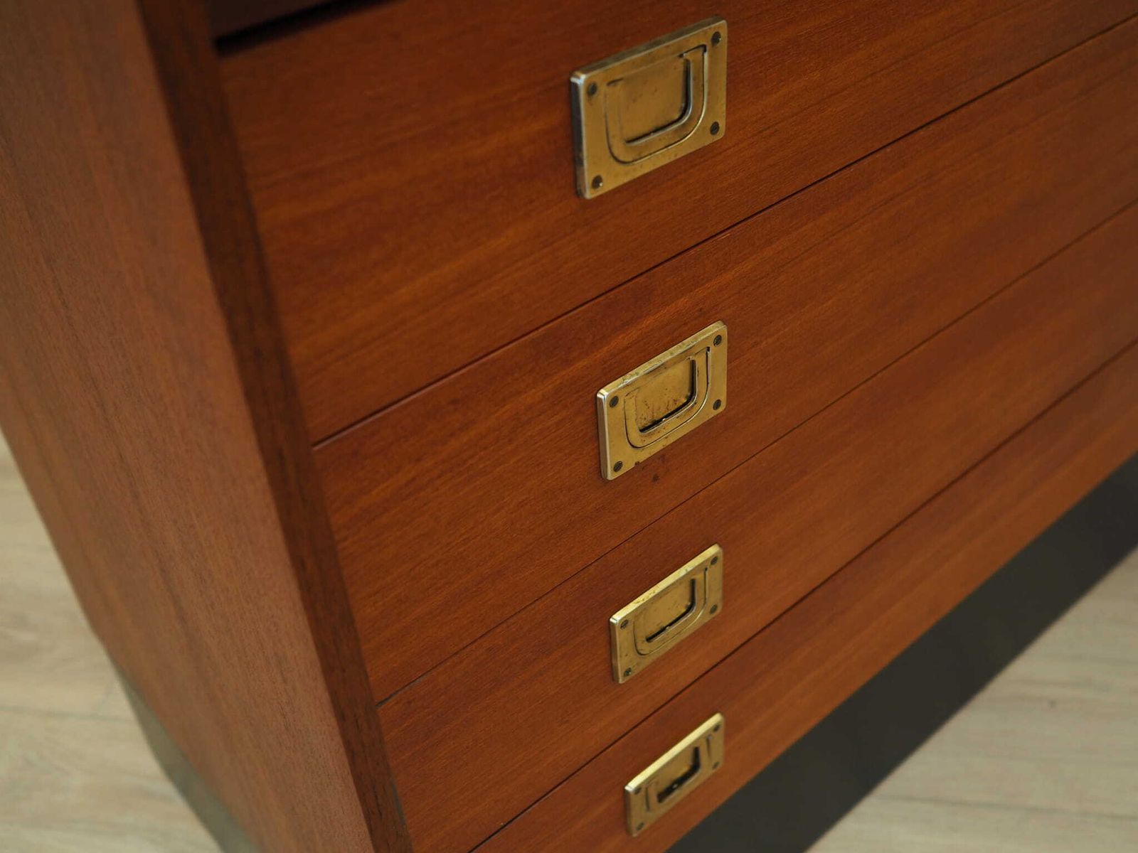 photo vinterior Teakhouten Secretaire, Deens Design, Jaren 1970, Productie: Denemarken