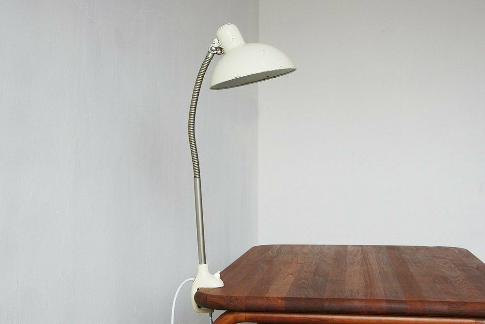 Bauhaus White Table By Christian Dell For Kaiser Idell / Kaiser Leuchten, 1950s photo for sale