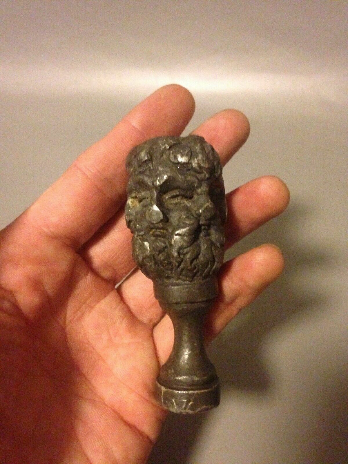 17th/18th Century Lead Seal Or Pipe Tamper Celtic Deity Lugus Celtic Antique photo 249.0