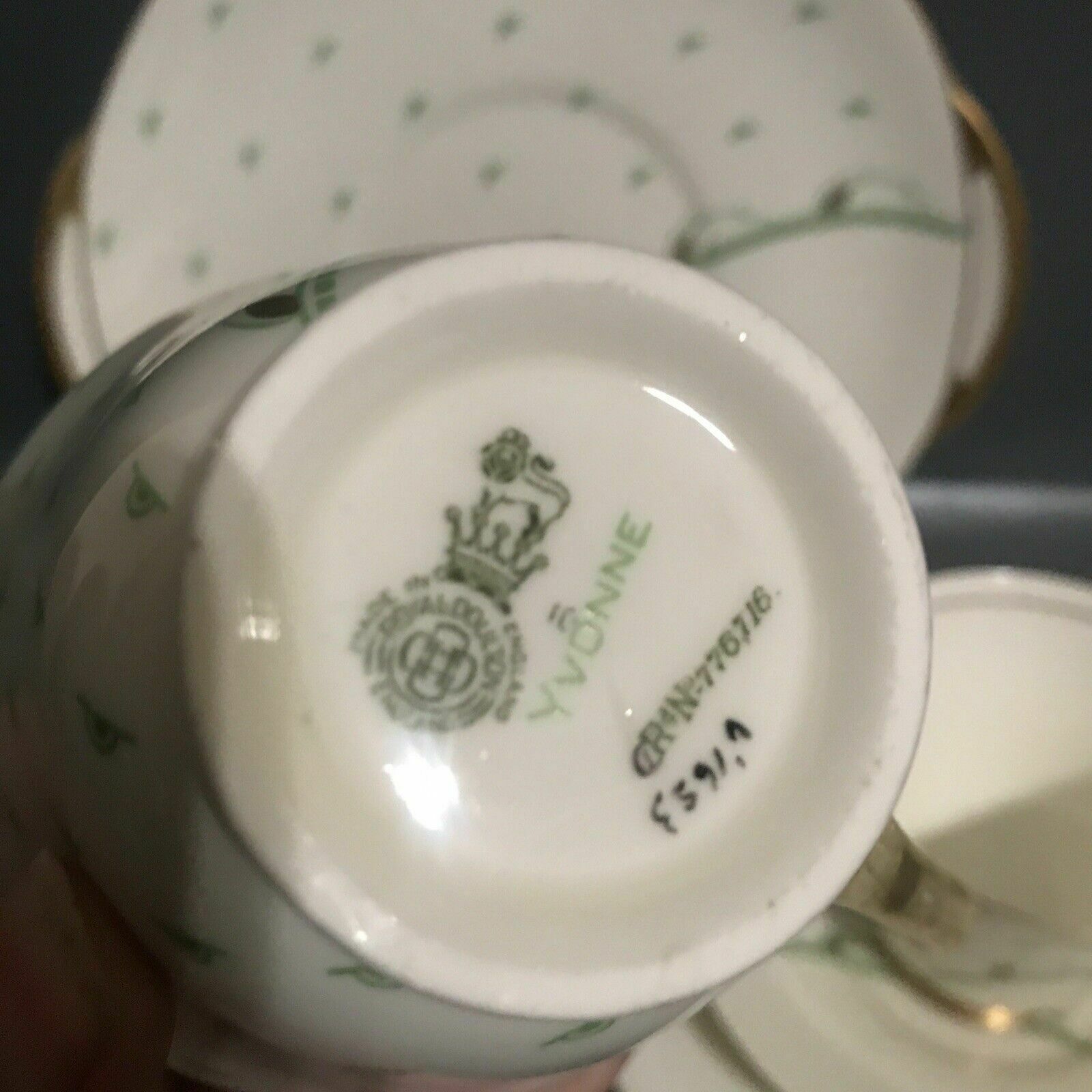 photo furniture 2x Royal Doulton Art Deco Yvonne Tea Trio Plate 1930s China + Plate English