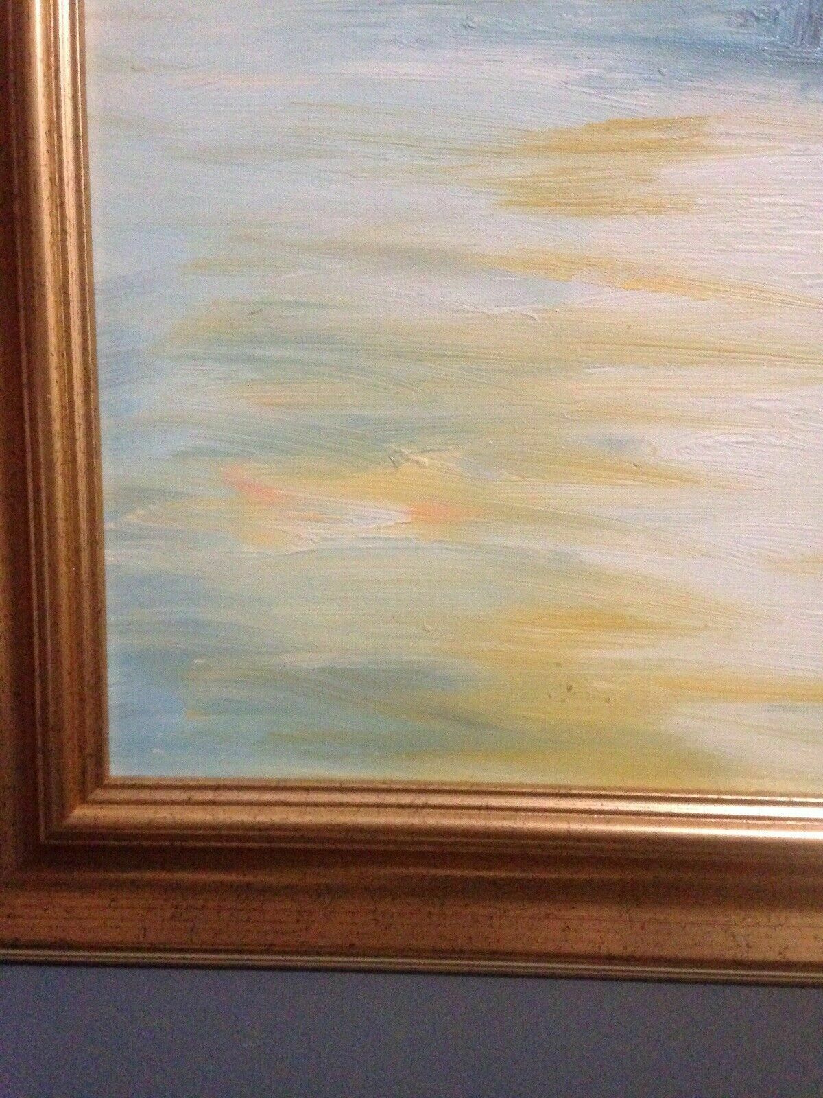 Post Impressionist Sunset Painting After Monet Turner Original Signed London photo buy