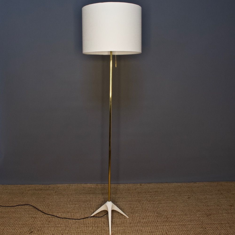 Midcentury Brass Floor Lamp, 1960s