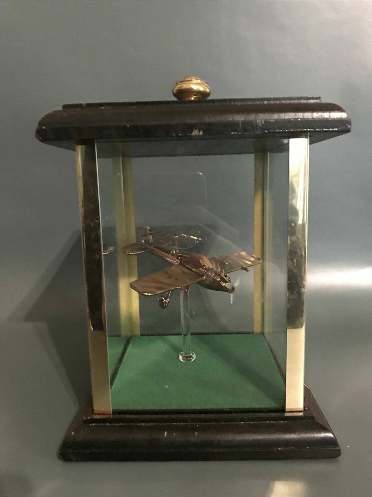 Heritage Models Gilt Glass Messerschmitt Model In Glass Case Art Glass Sculpture photo buy