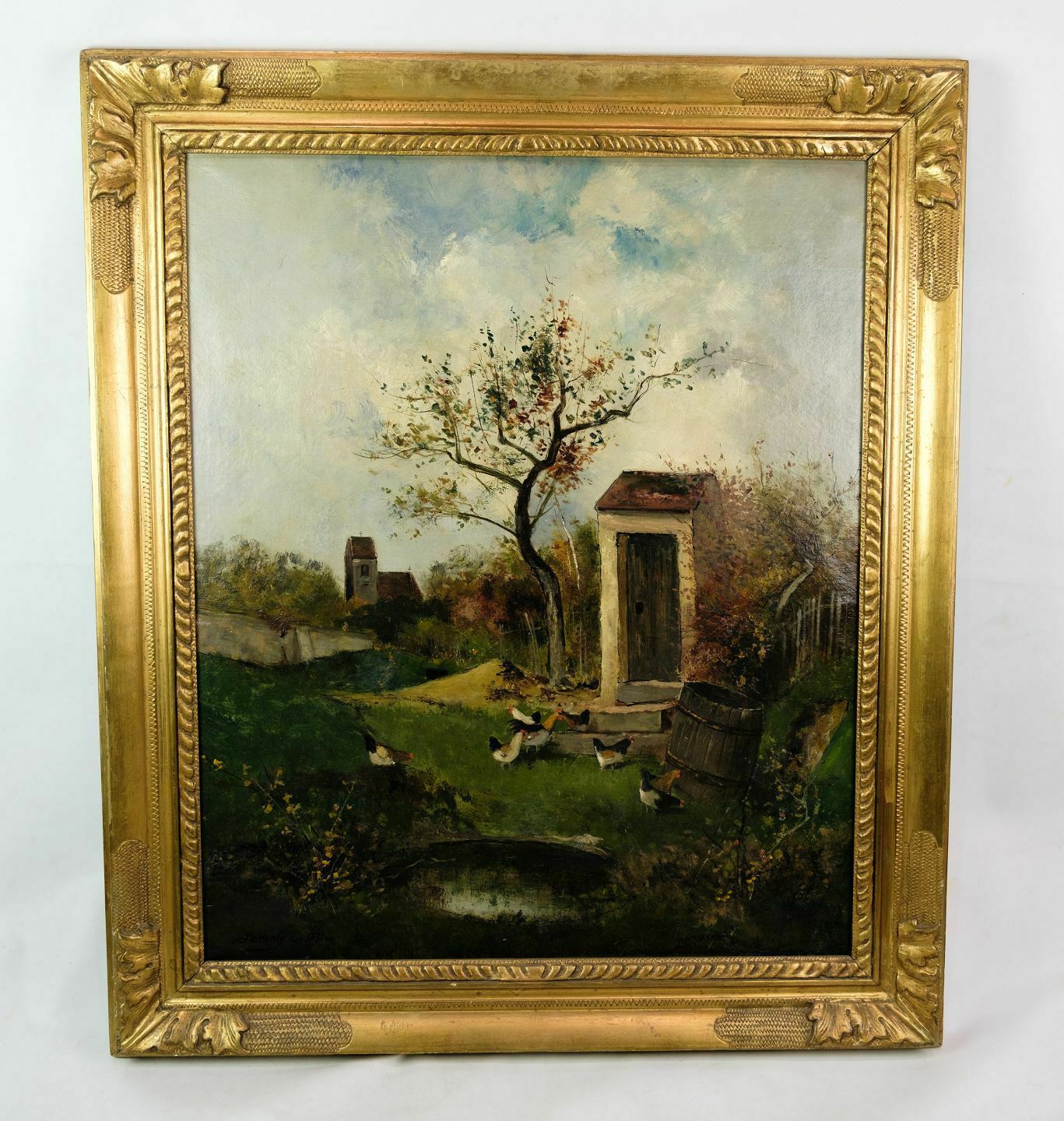 Oil Painting Landscape From 1881