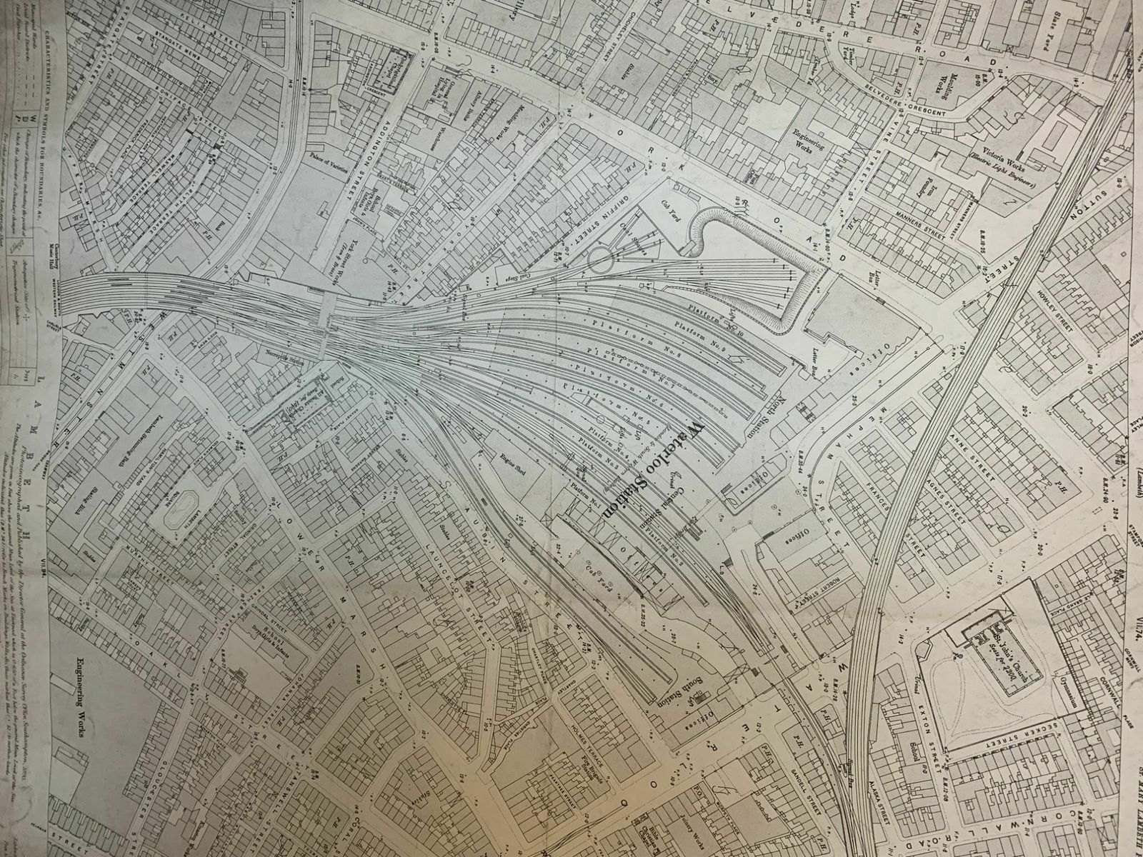 Land Registry London Maps Waterloo ,Se1 1895