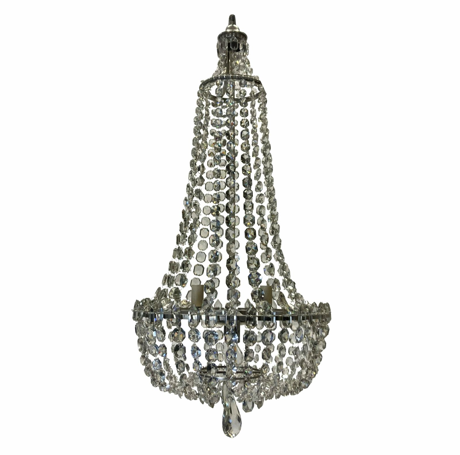 An English Cut Glass Tent & Bag Chandelier photo furniture