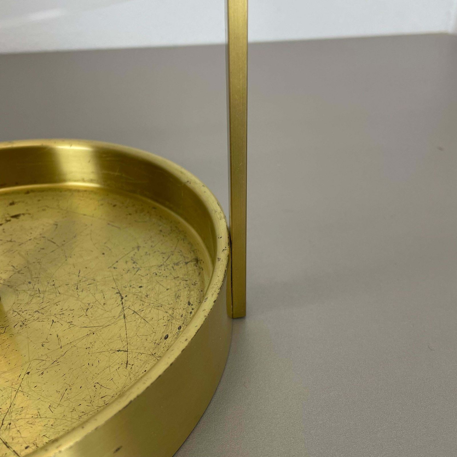 Original Hollywood Regency Solid Brass Acryl Glass Umbrella Stand, Italy, 1970s photo Home Decor
