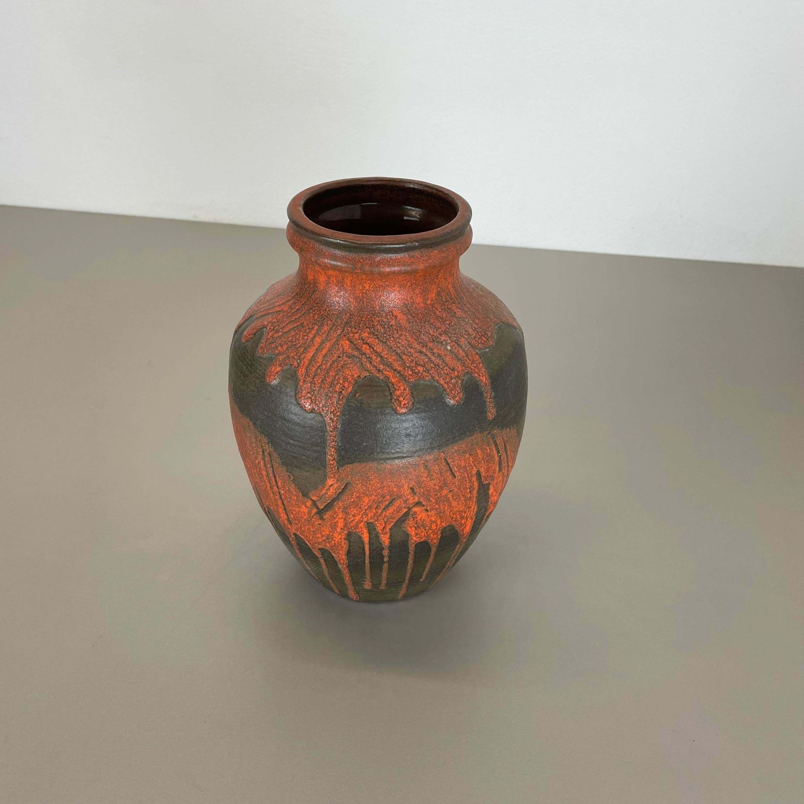 Fat Lava Ceramic Pottery Vase Heinz Siery Carstens Tönnieshof, Germany, 1970s
