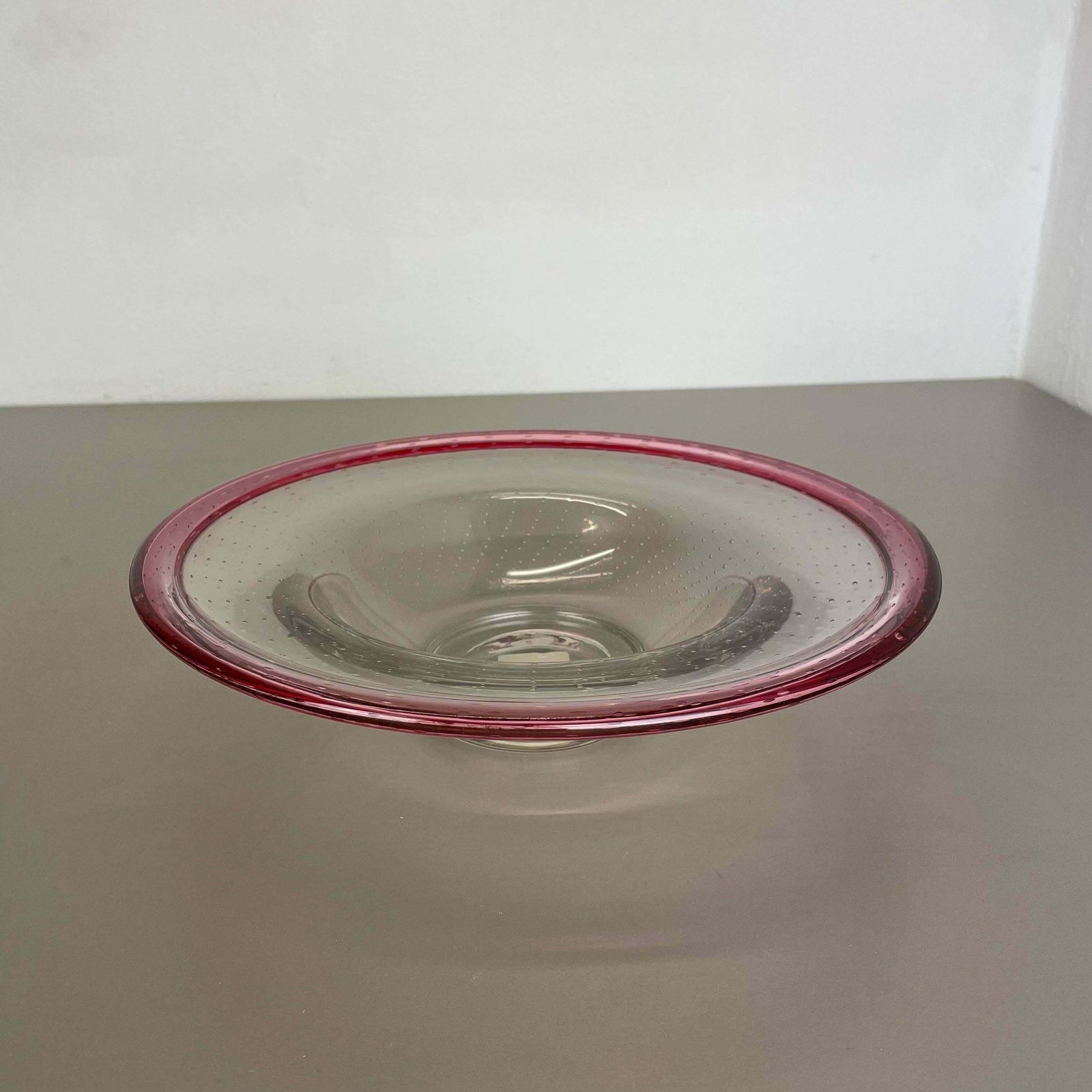 German Glass Bowl By Karl Wiedmann For Wmf, 1960s Baushaus Art Deco photo 590.0
