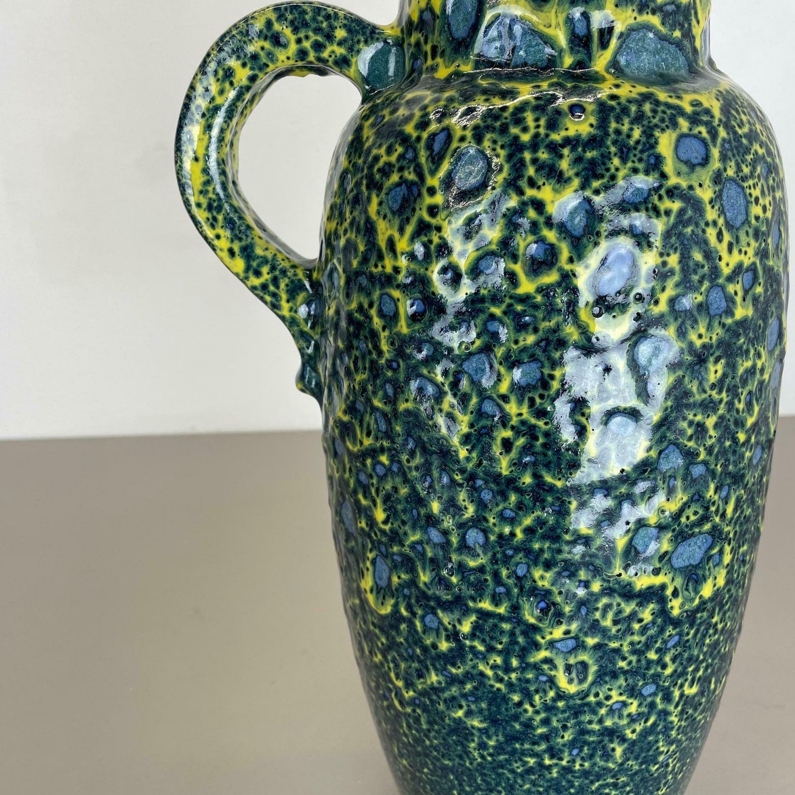 Rare Super Colour Crusty Fat Lava Multi Colour Vase Scheurich, Germany Wgp, 1970s photo 626.0