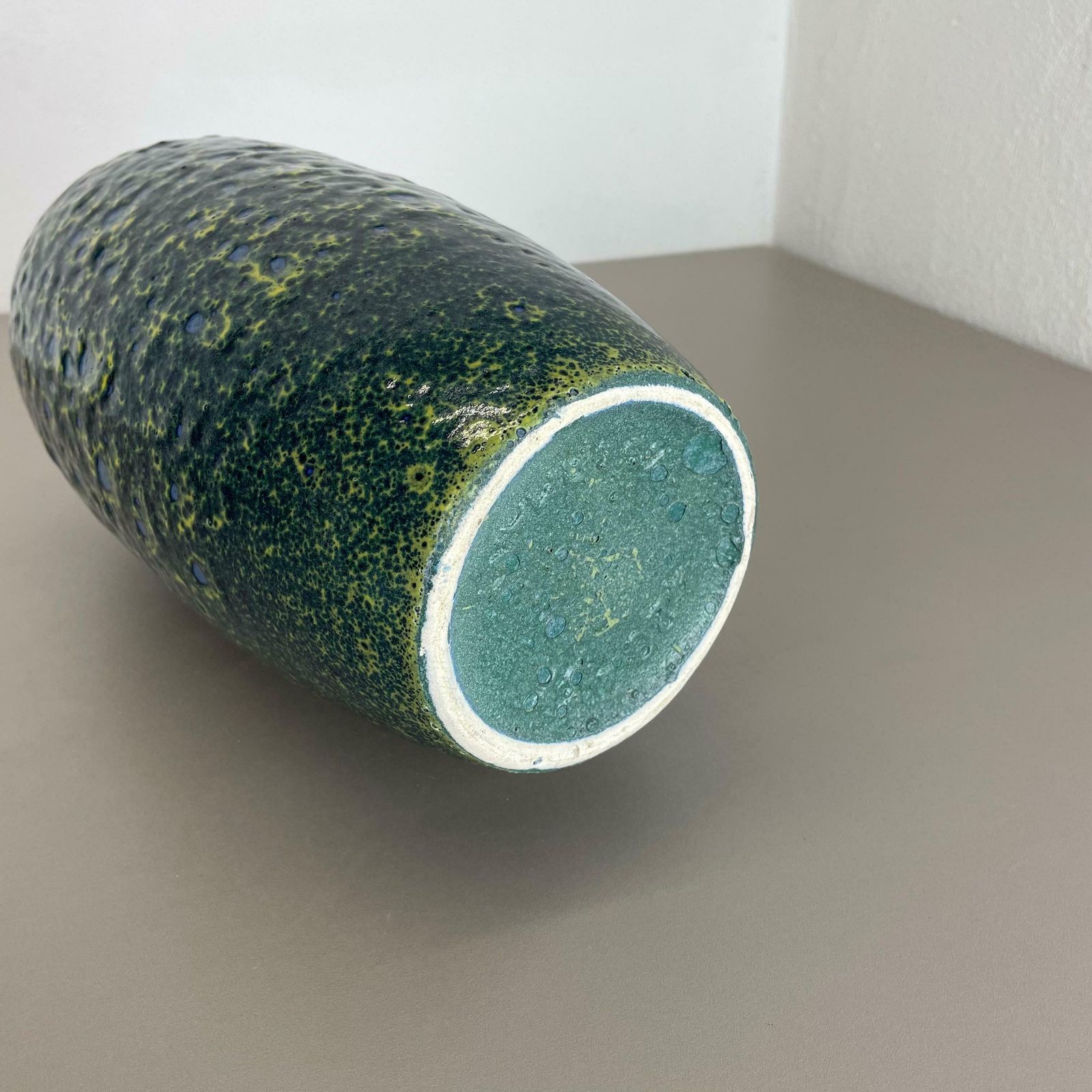 626.0 Rare Super Colour Crusty Fat Lava Multi Colour Vase Scheurich, Germany Wgp, 1970s photo
