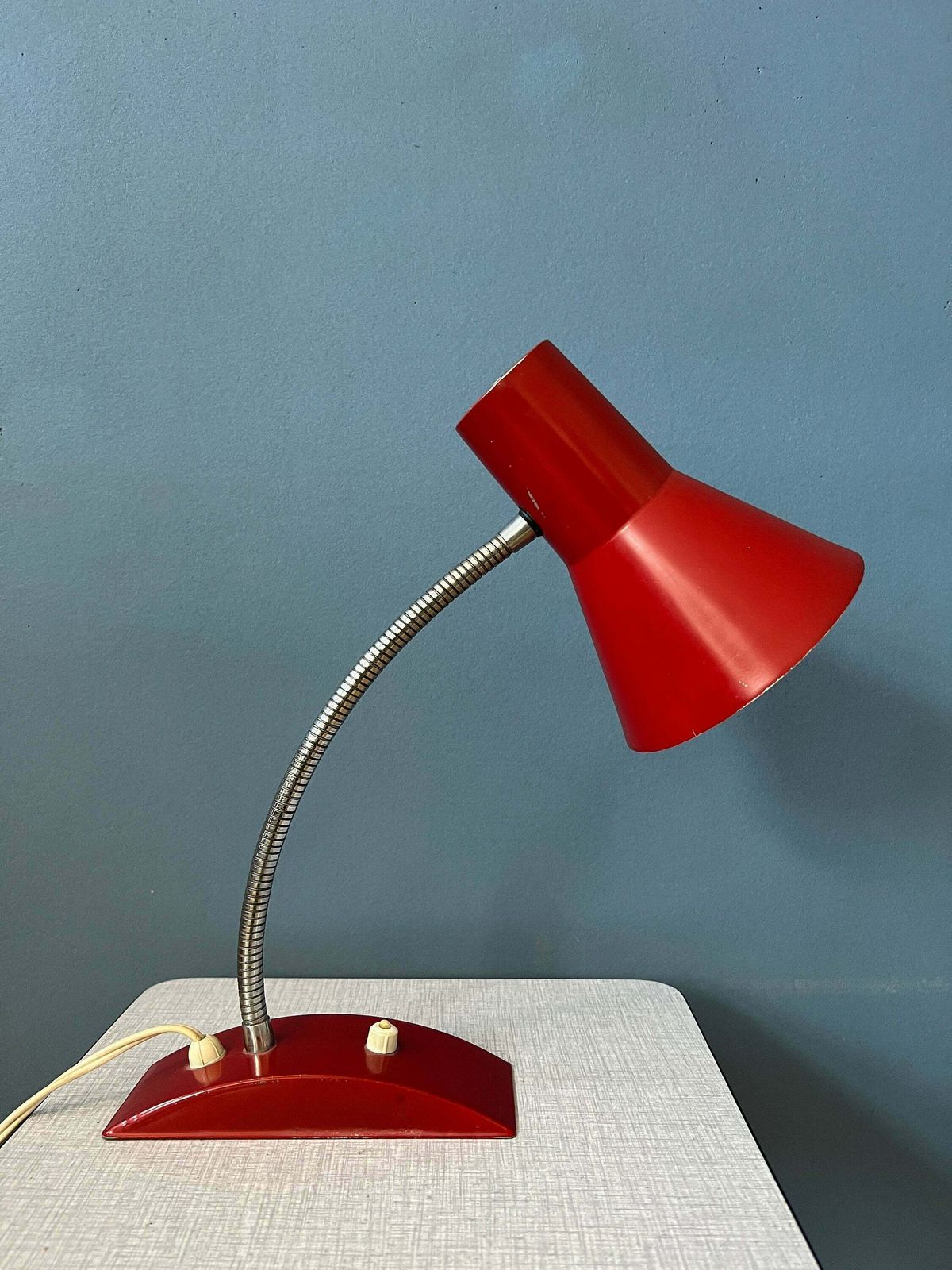 Flexible Vintage Red Space Age Table Lamp photo buy