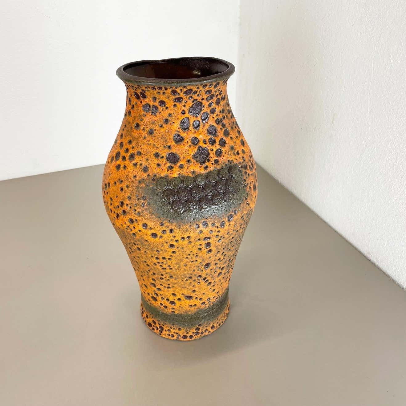 Fat Lava Ceramic Vase "Robot" By Heinz Siery Carstens Tönnieshof, Germany, 1960s photo furniture
