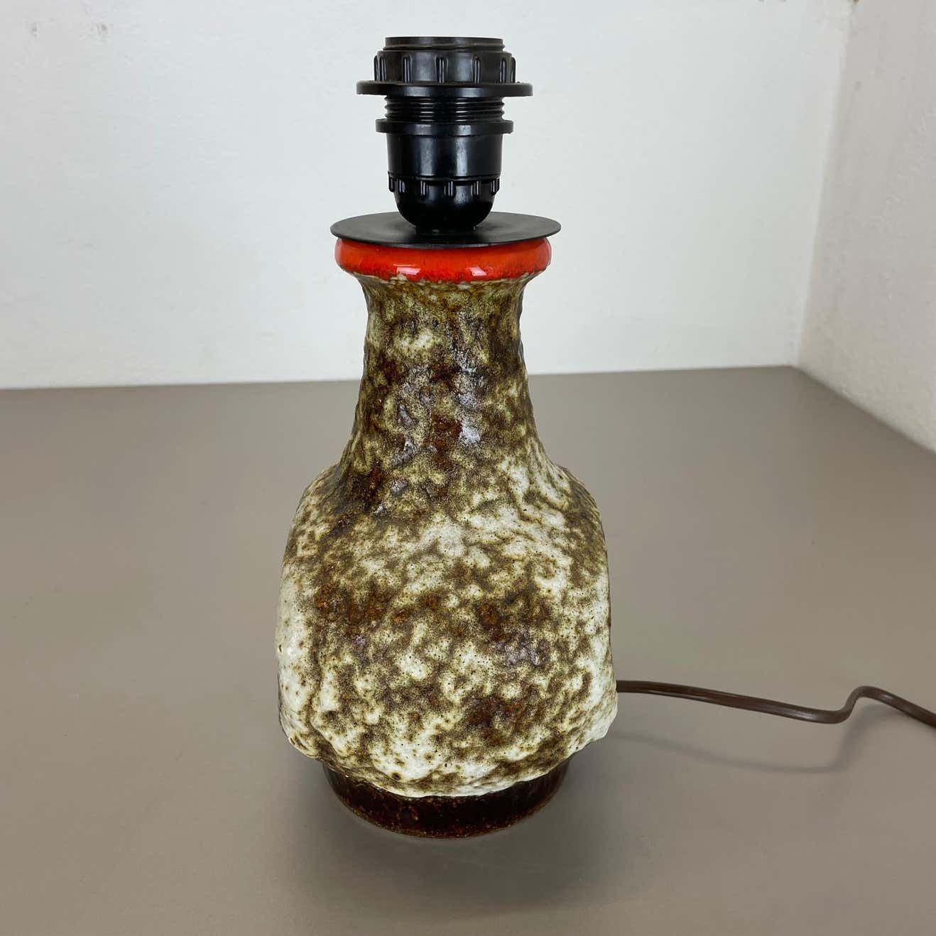 photo for sale Rare Fat Lava Ceramic Pottery Table Light By Dümler And Breiden, Germany, 1970s