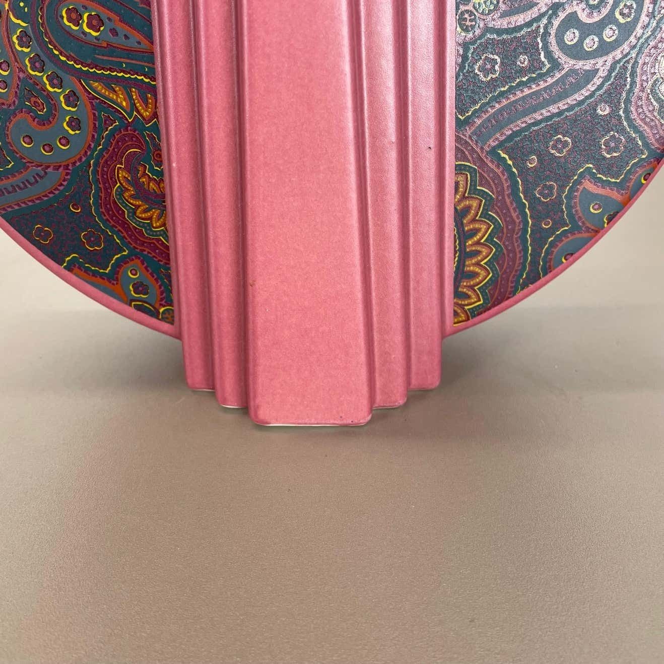 Super Rare Memphis Style Fat Lava Op Art Pottery Vase Bay Ceramics Germany 1980 photo buy