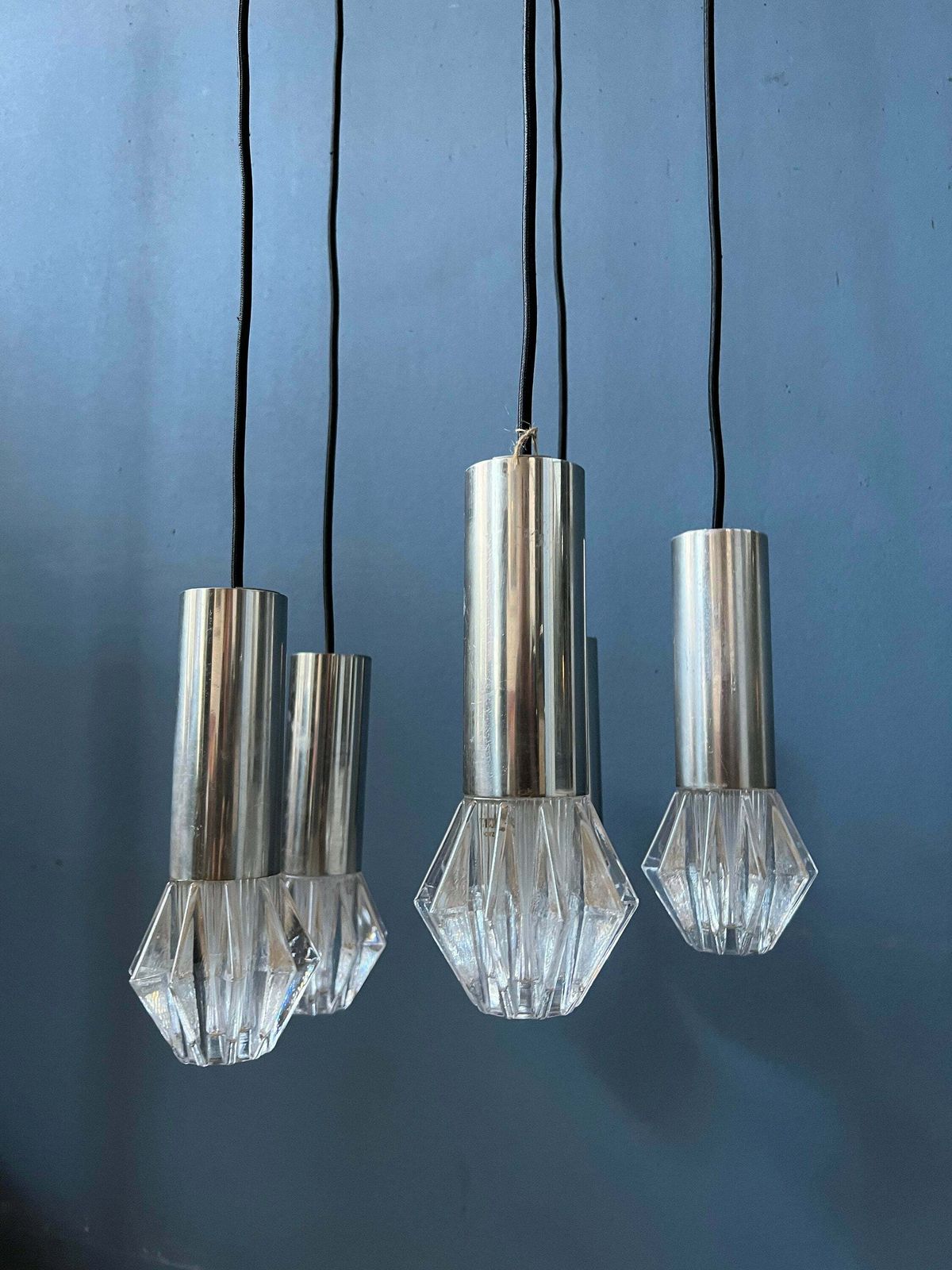 Mid Century Space Age Cascade Hanglamp / Vintage Lichtarmatuur photo buy