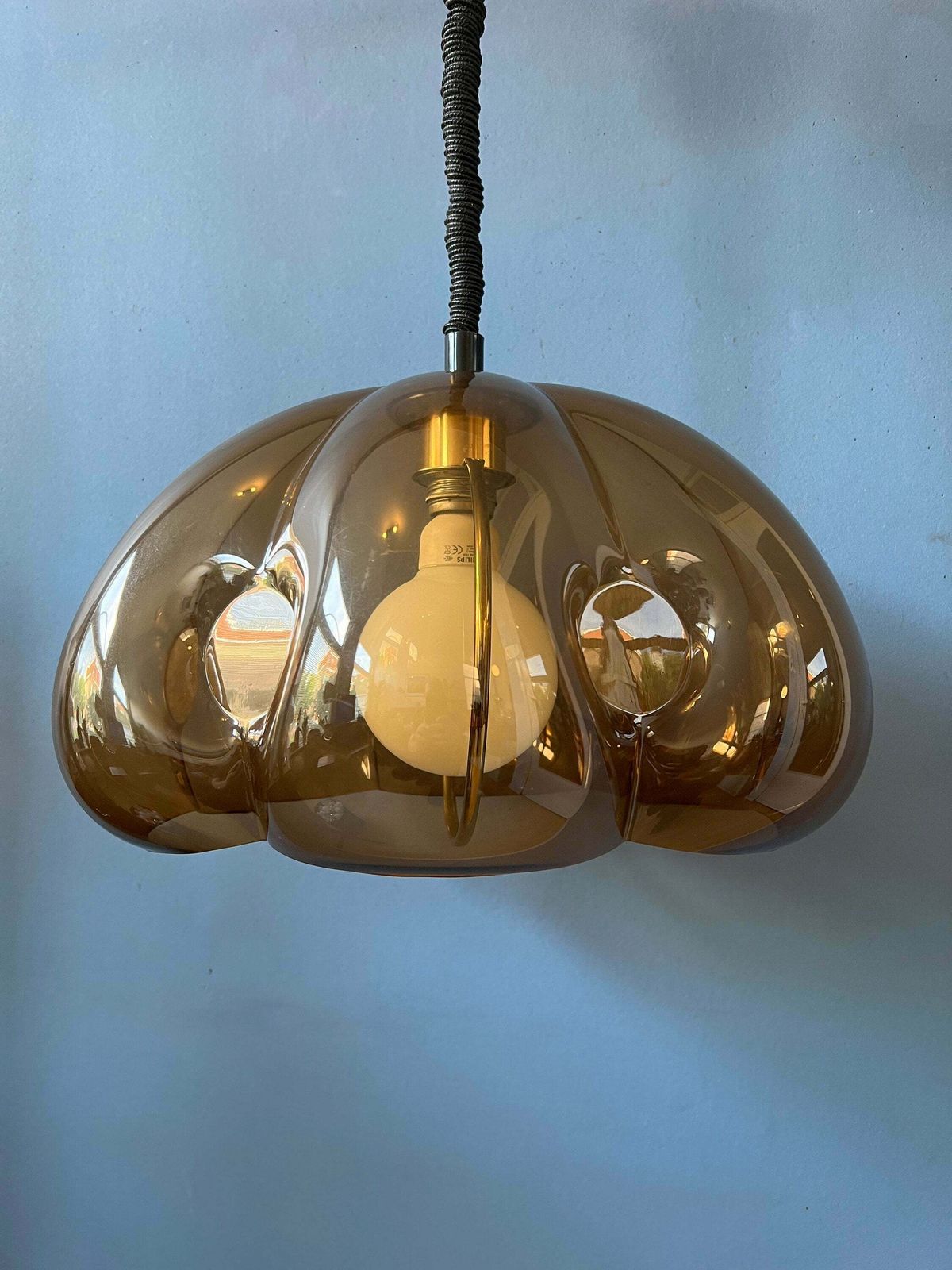 Vintage Herda Space Age Hanglamp | Mid Century Lamp | Retro Jaren '70 Verlichting photo 400.52