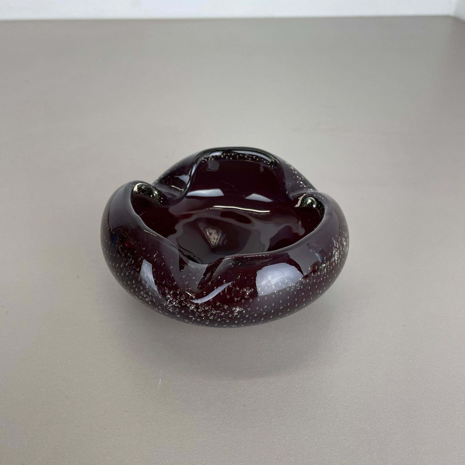 Red Murano Glass Bowl Shells Ashtray Element By Venini Italy 1970s No 1 photo furniture