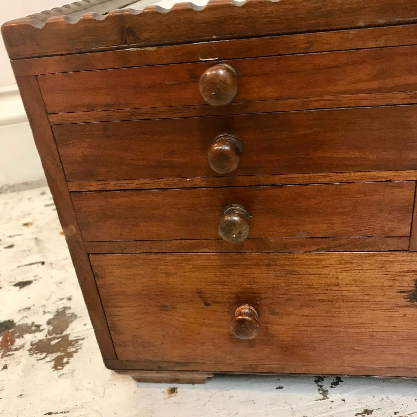 Mahogany Victorian Dentist Drawers photo vintage
