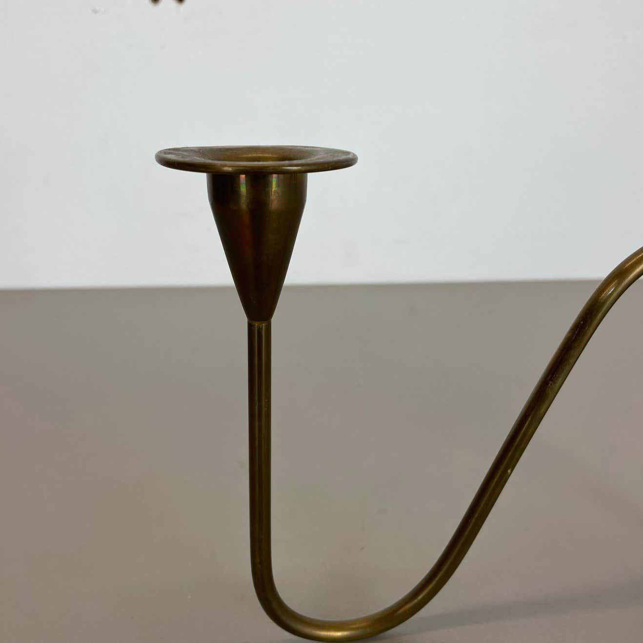 photo furniture Sculptural Brass Candleholder Object By Günter Kupetz For Wmf, Germany 1950s