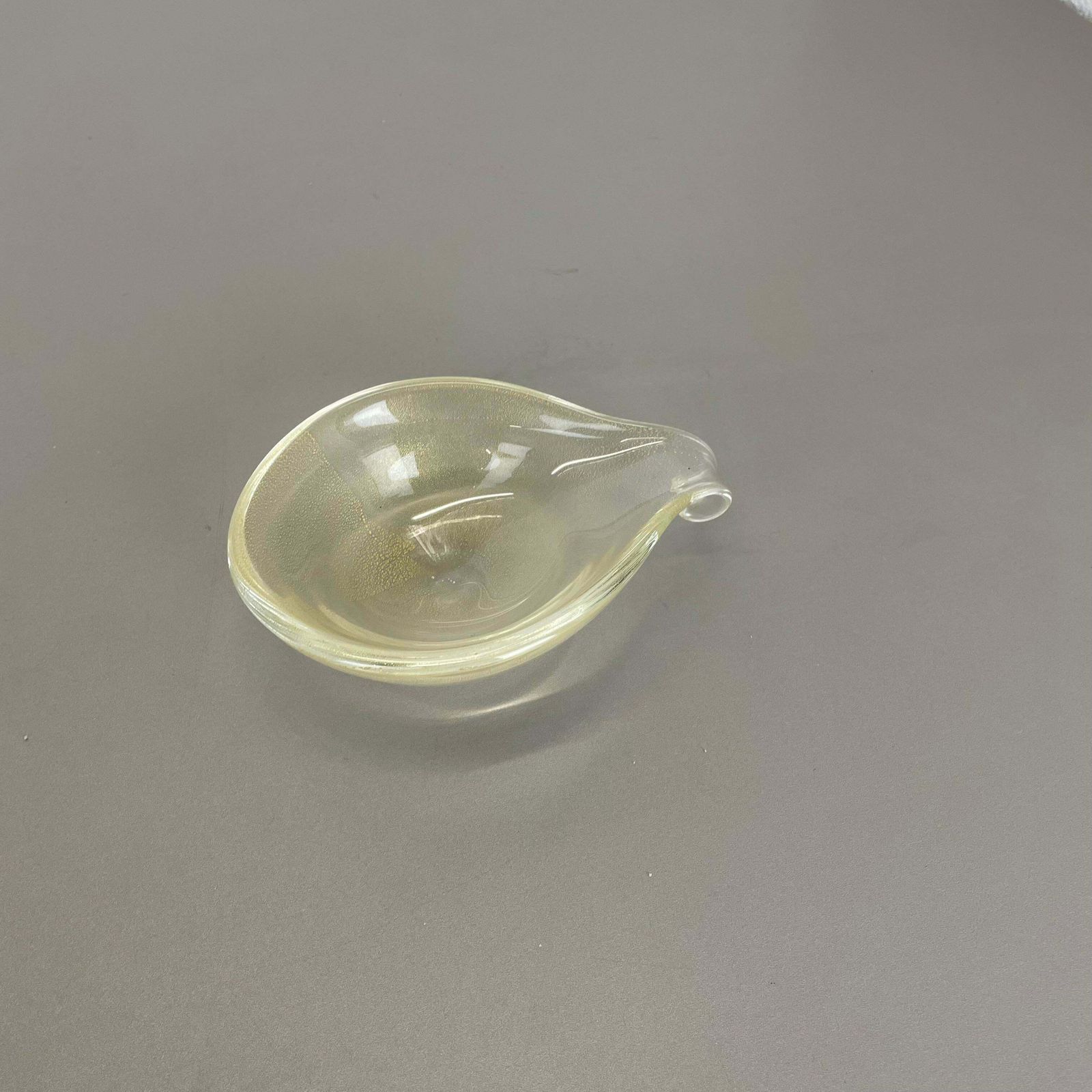 Glass Bowl Element Shell Ashtray Murano Bubble By Barovier And Toso Italy 1970s photo vinterior