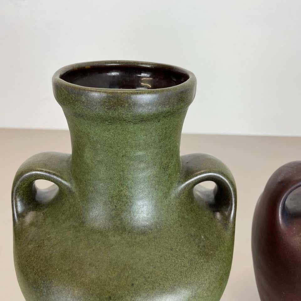 Set Of 2 Ceramic Pottery Vase Heinz Siery Carstens Tönnieshof, Germany, 1970s photo vintage