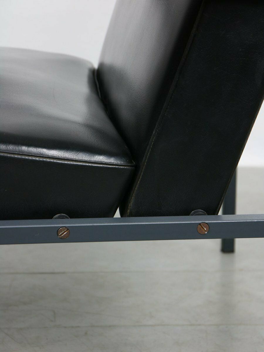 photo for sale Vintage Bauhaus Lounge Chair In Black, 1970s