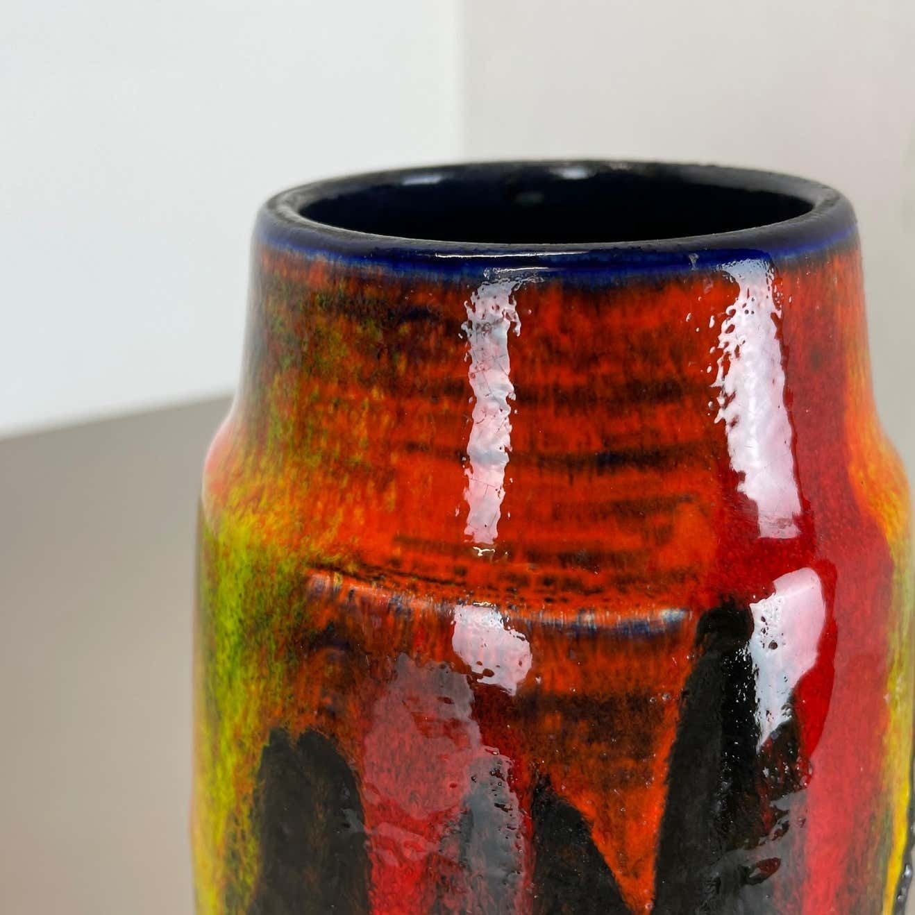 photo buy Rare Super Color Fat Lava Multi Color Vase Scheurich, Germany Wgp, 1970s