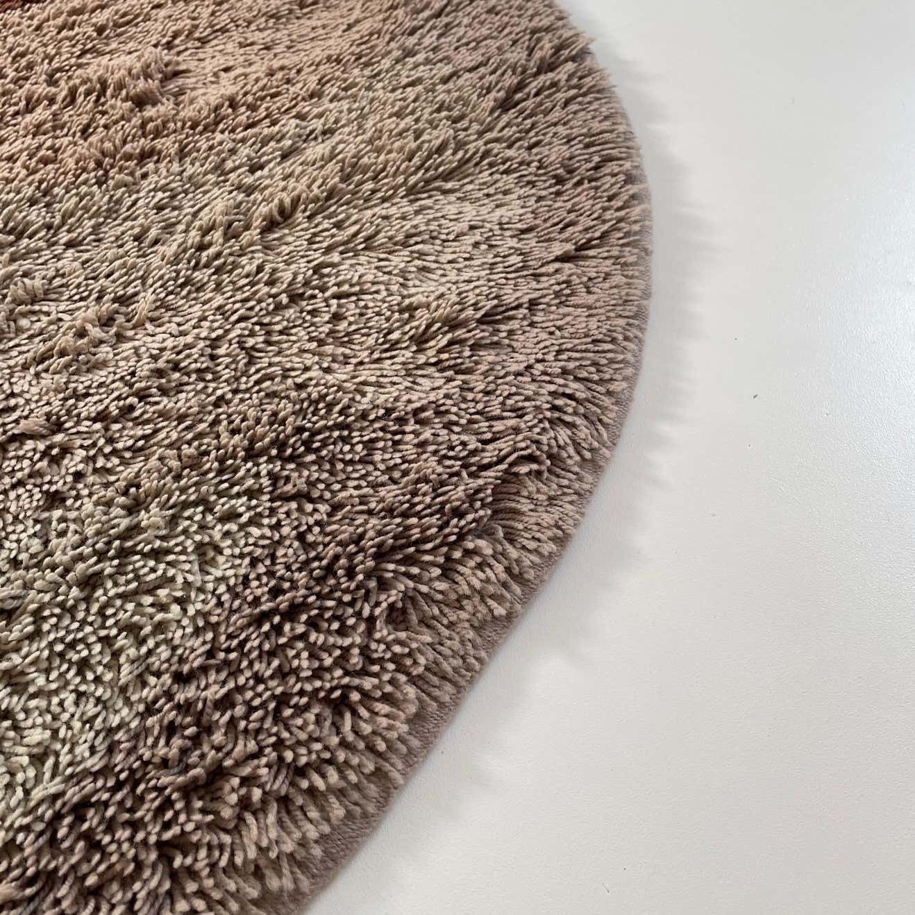894.0 Psychedelic Multi Color Panton Style High Pile Rya Rug Carpet Desso, Netherlands photo