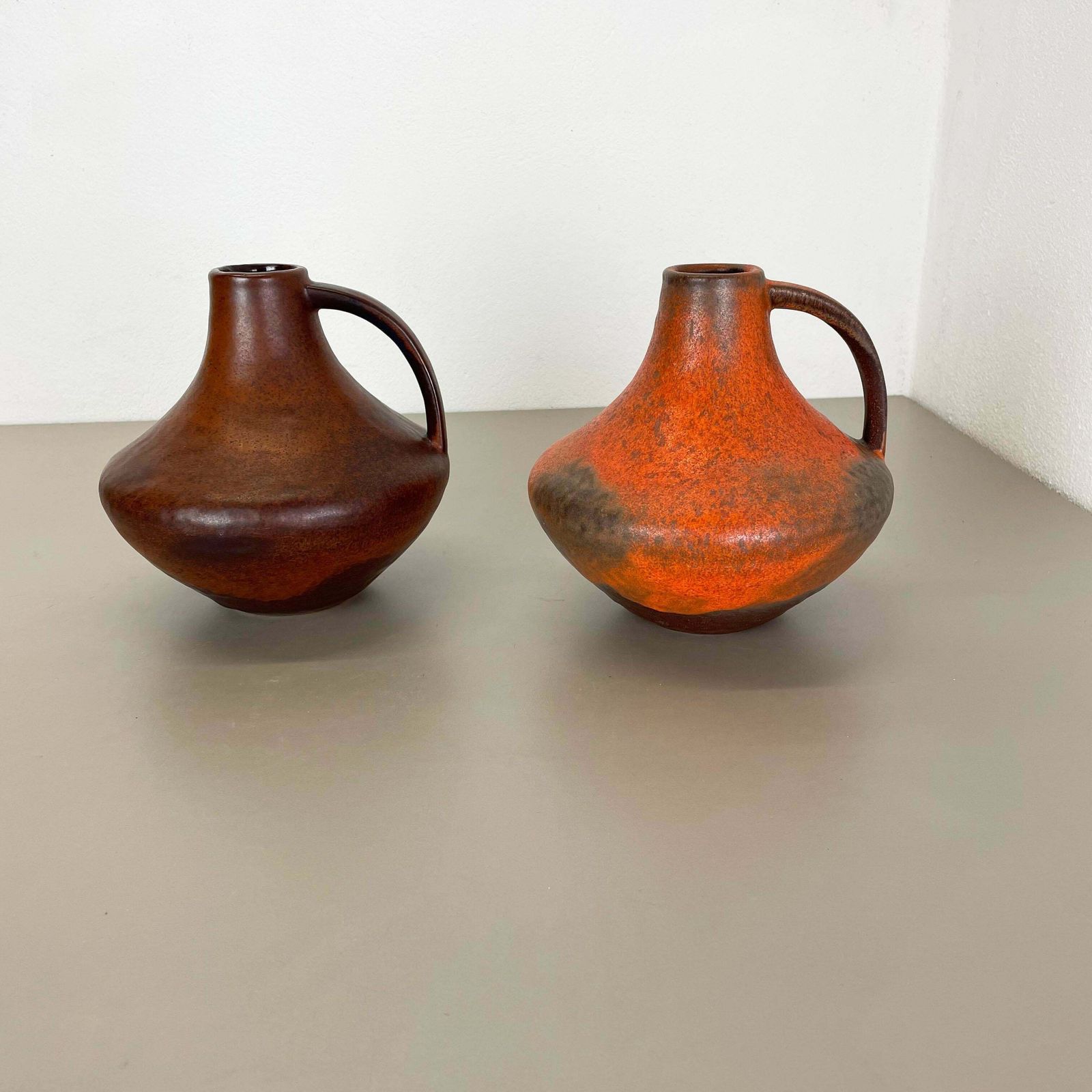 Set Of 2 Fat Lava Pottery Vases Heinz Siery Carstens Tönnieshof, Germany, 1970s photo furniture