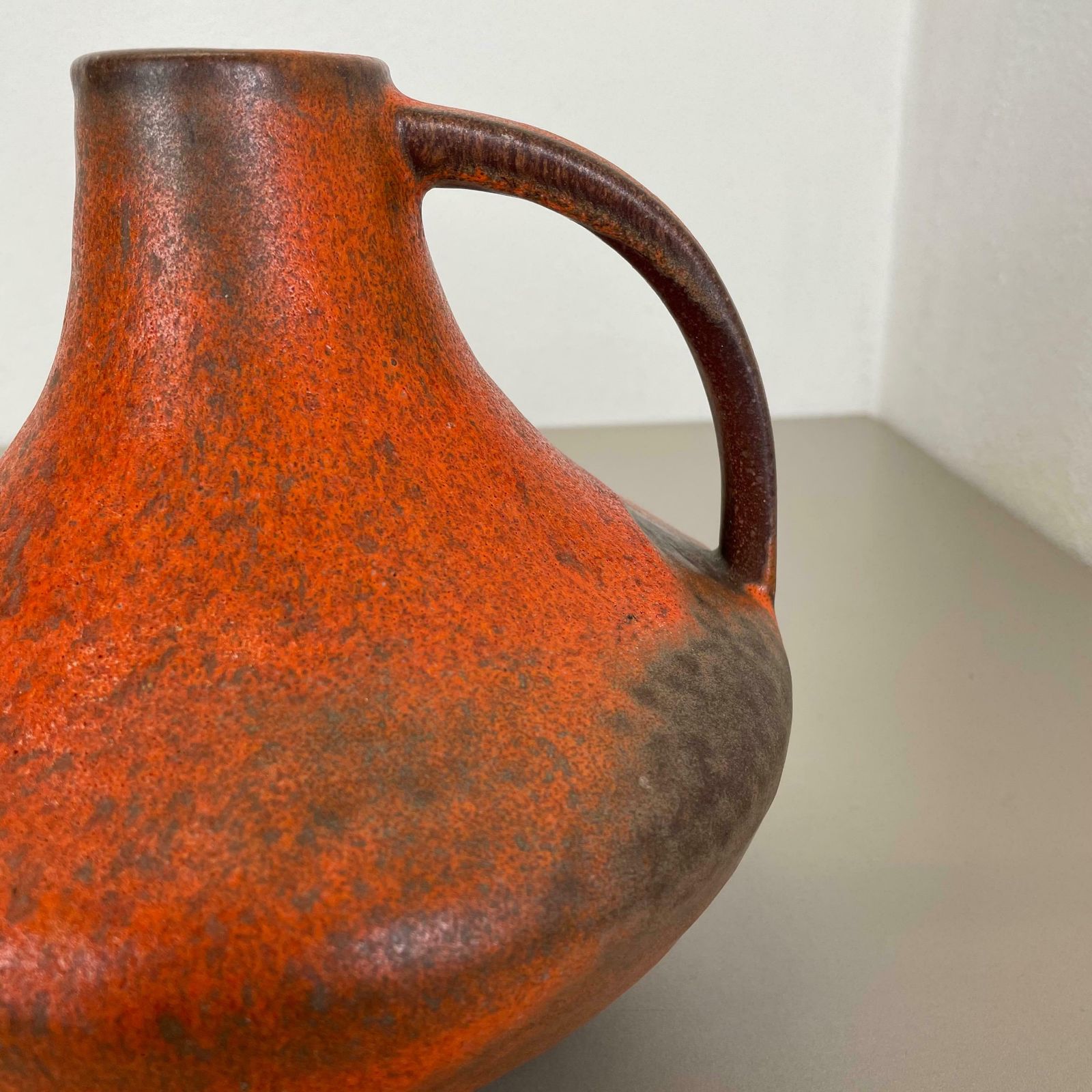 500.0 Set Of 2 Fat Lava Pottery Vases Heinz Siery Carstens Tönnieshof, Germany, 1970s photo