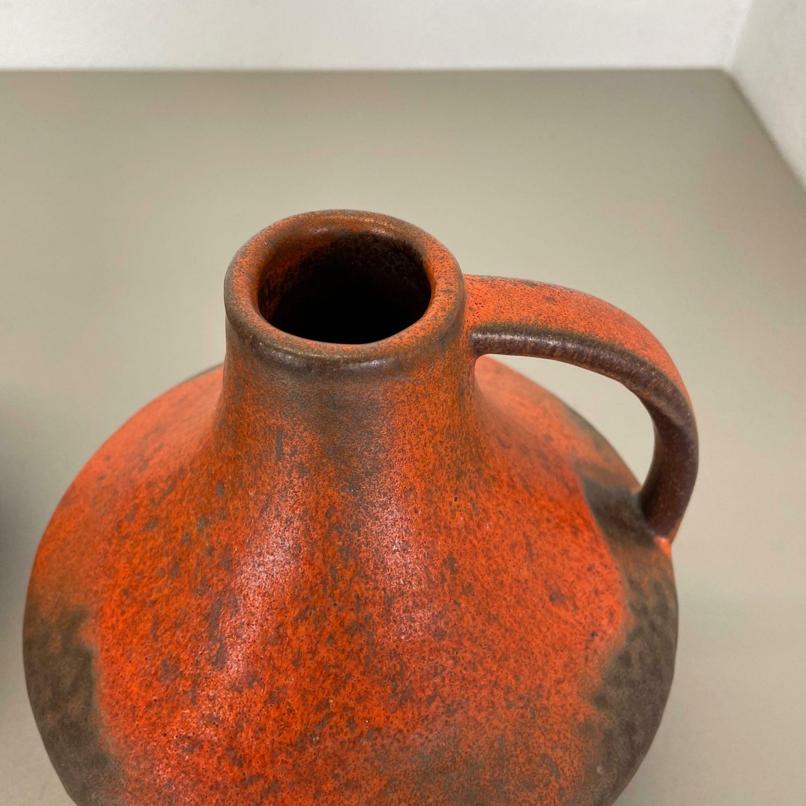 photo vinterior Set Of 2 Fat Lava Pottery Vases Heinz Siery Carstens Tönnieshof, Germany, 1970s