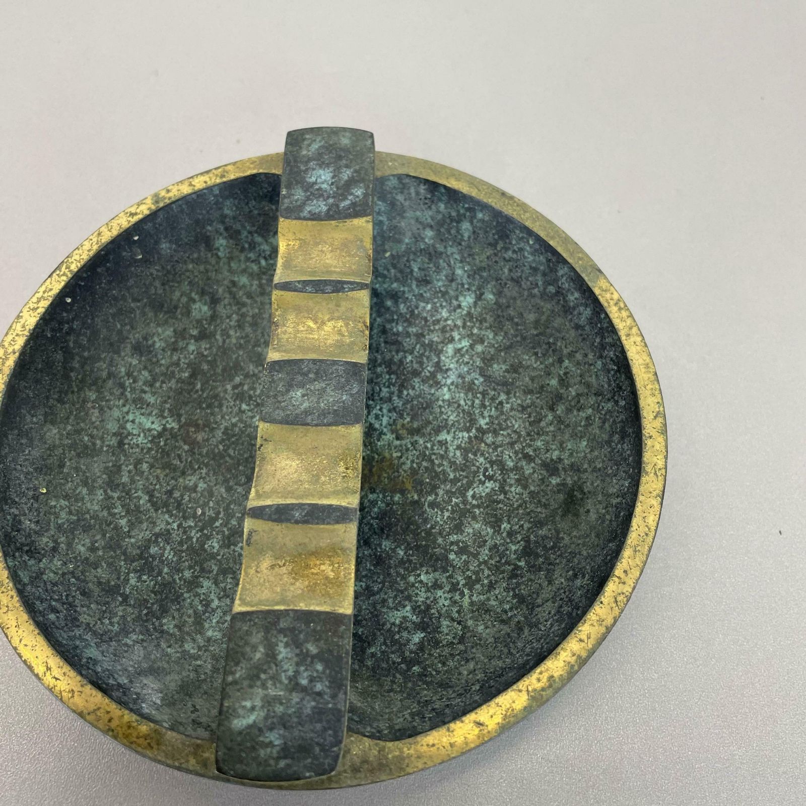 Vintage Austrian Tripod Brass Ashtray Hagenauer Era, Austria, 1950s photo 500.0