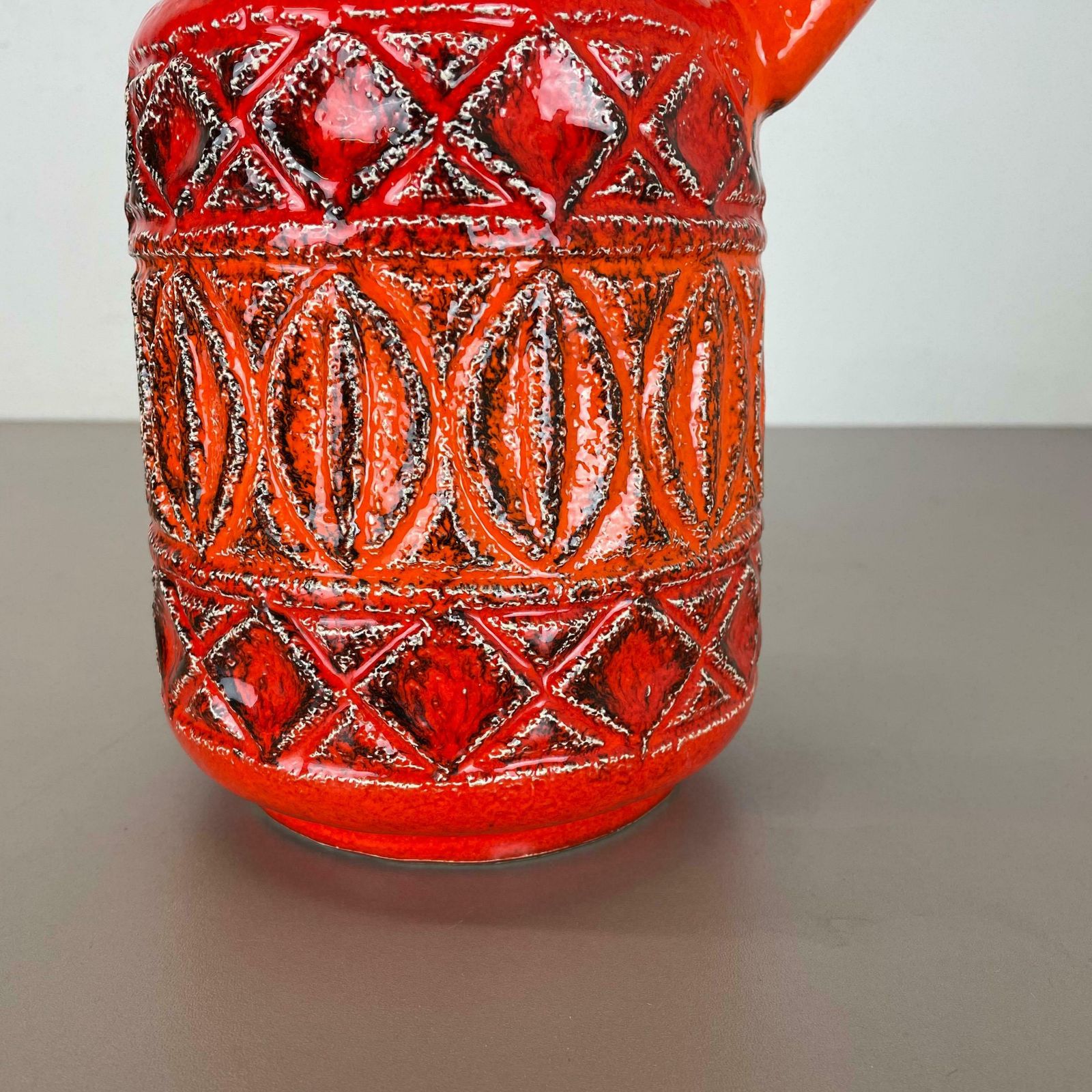 Super Colorful Fat Lava Pottery Vase By Bay Ceramics, Germany, 1970s photo vinterior