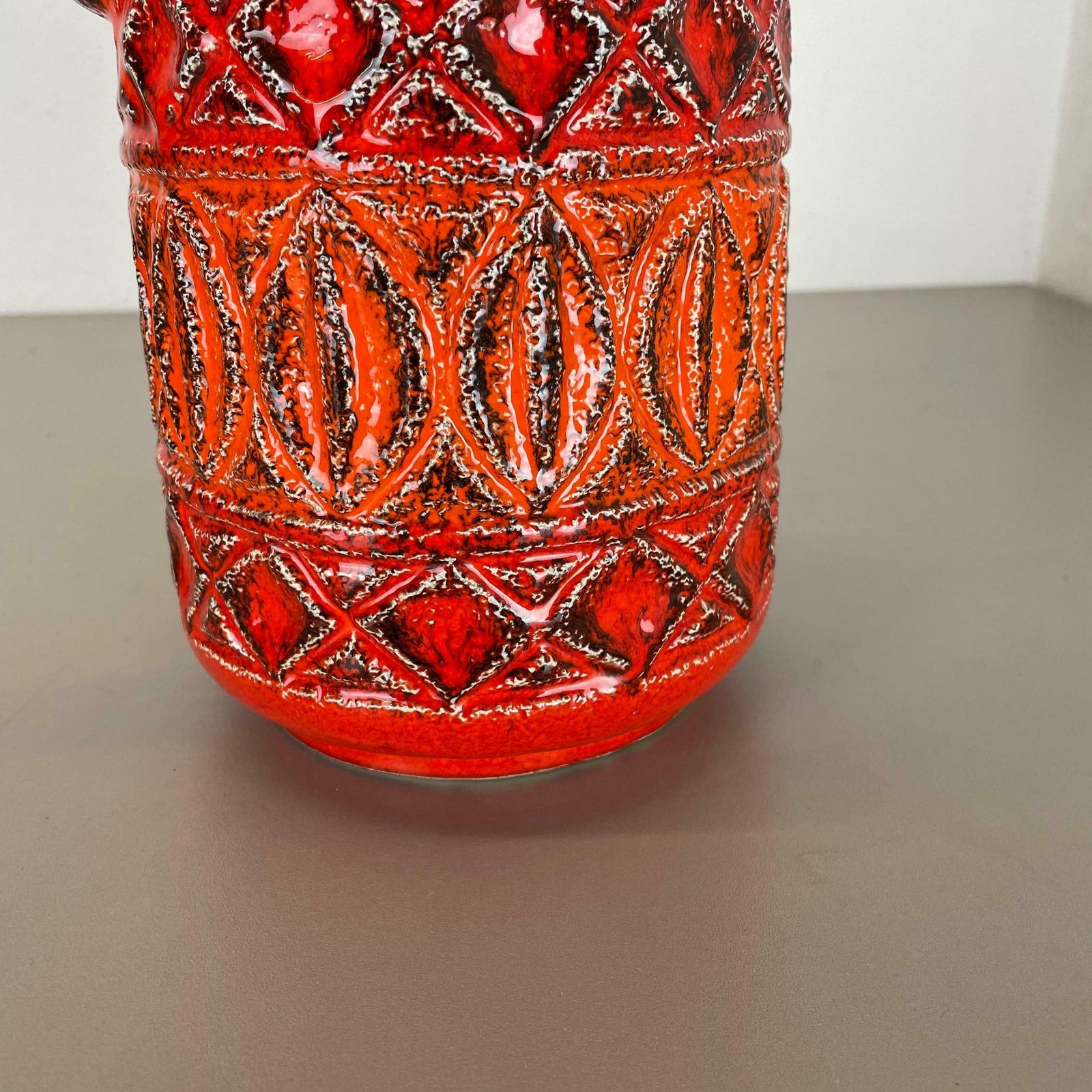 photo vintage Super Colorful Fat Lava Pottery Vase By Bay Ceramics, Germany, 1970s