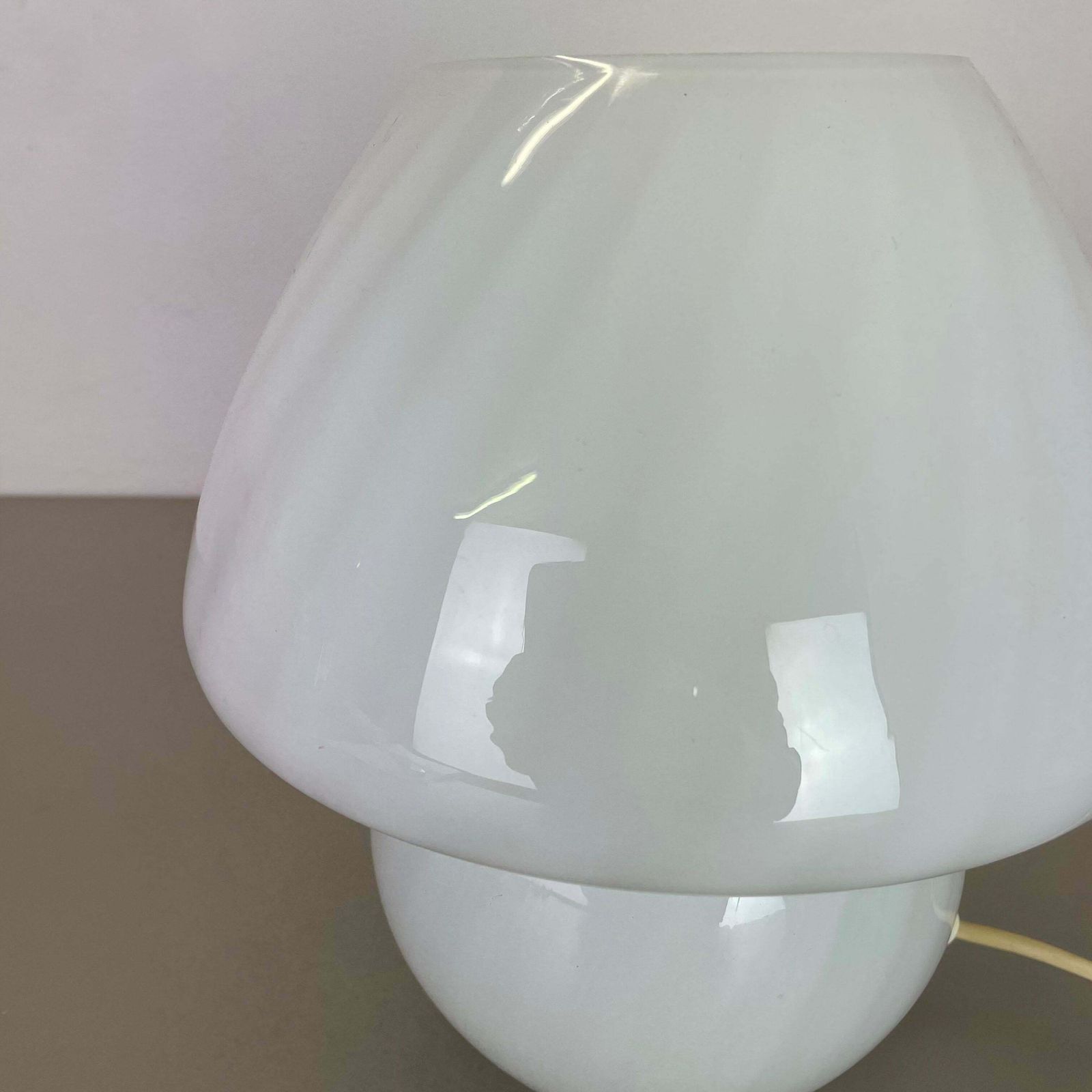 "Mushroom" Murano Glass Table Desktop Light Made By Vetri Murano, Italy, 1970s photo buy