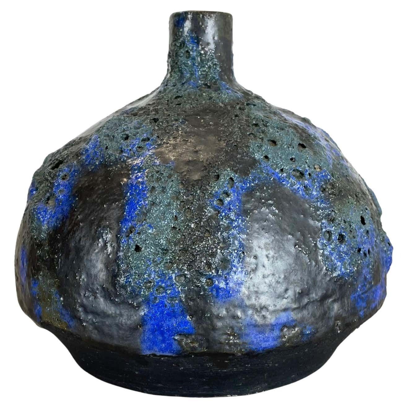 Abstract Ceramic Studio Pottery Vase By Gerhard Liebenthron, Germany, 1970s