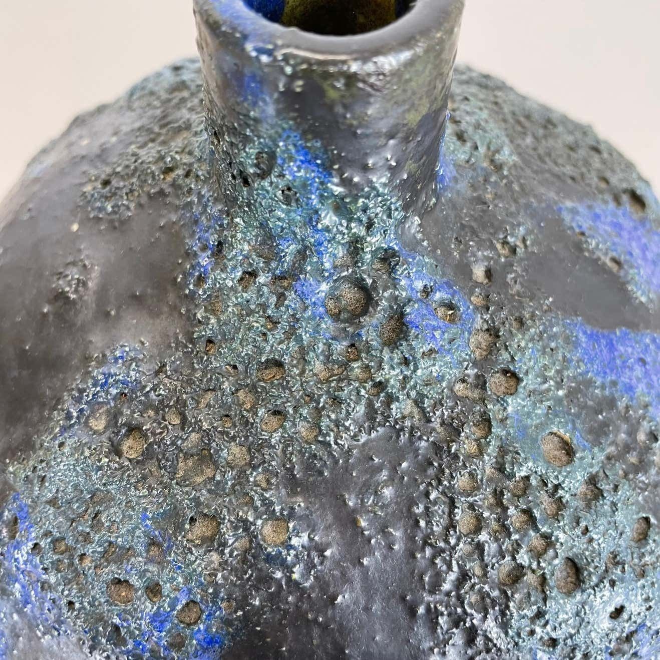 858.0 Abstract Ceramic Studio Pottery Vase By Gerhard Liebenthron, Germany, 1970s photo
