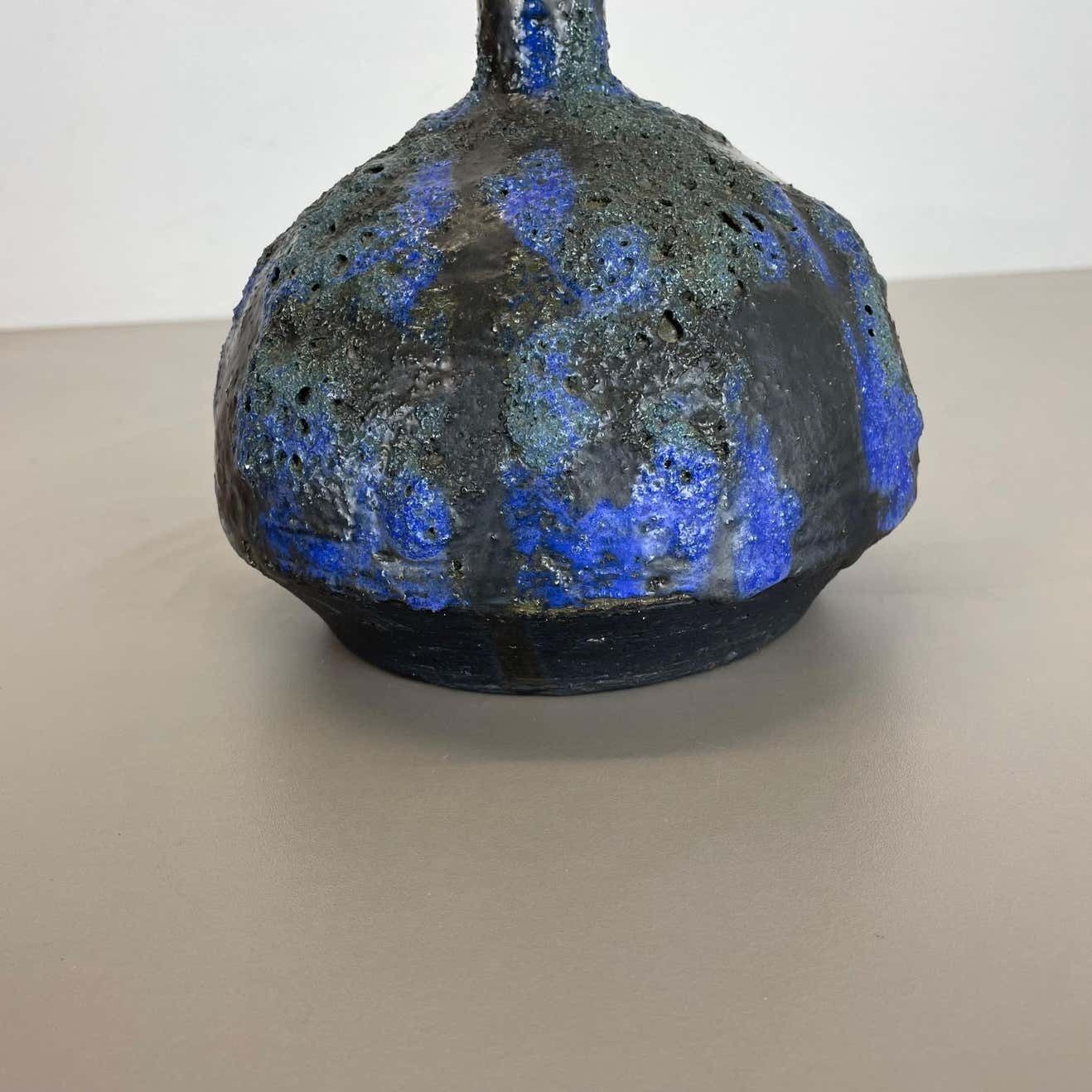 photo vintage Abstract Ceramic Studio Pottery Vase By Gerhard Liebenthron, Germany, 1970s