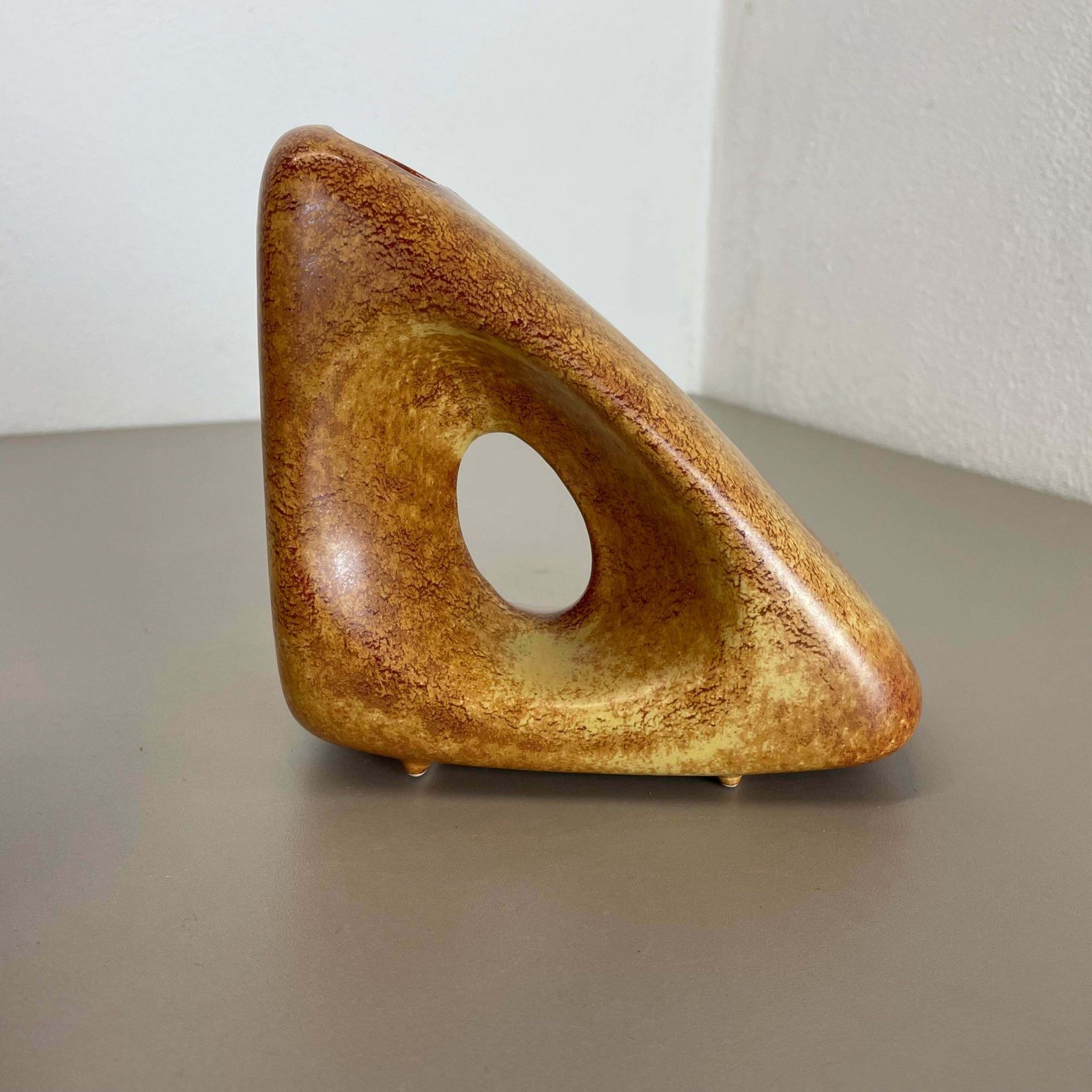photo furniture Set Of 2 Ceramic Studio Pottery Vases By Bertoncello Ceramics Italy 1970s